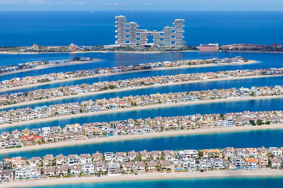 Aerial View of Palm Jumeirah