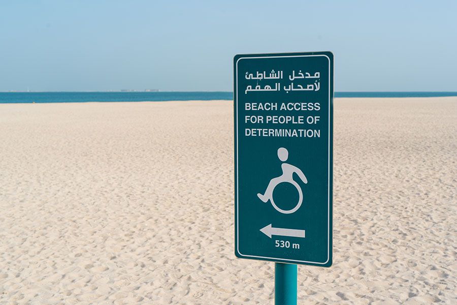 Beach access in Dubai for People of Determination