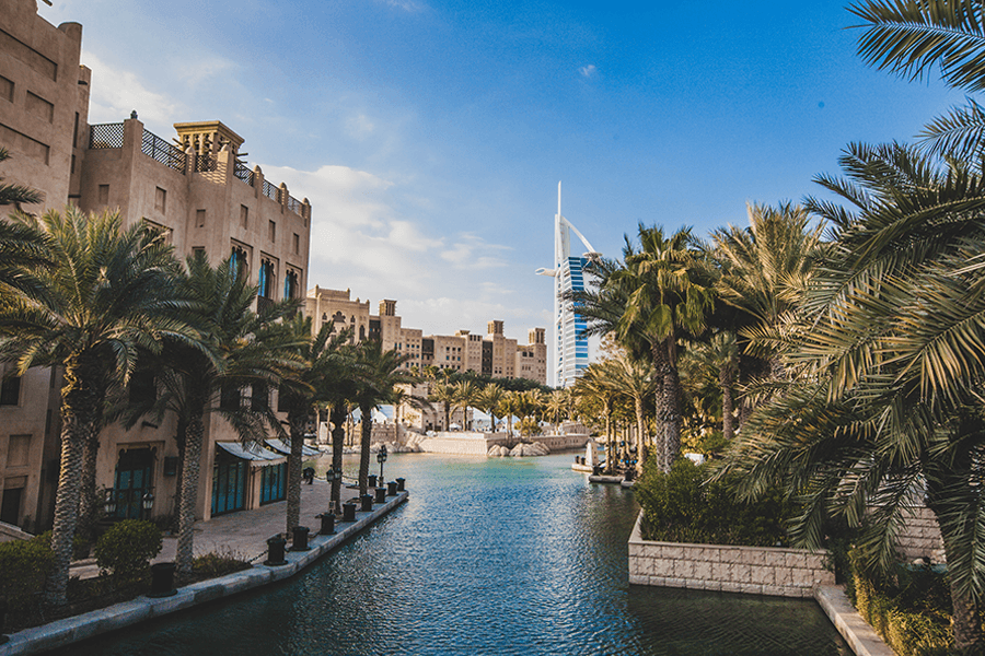 Burj al Arab and Madinat Jumeirah resort