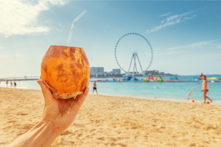 Coconut Water in Dubai Summer