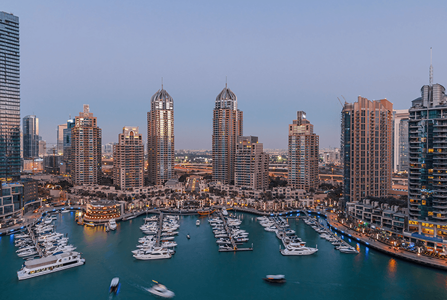 Dubai Marina skyscrapers