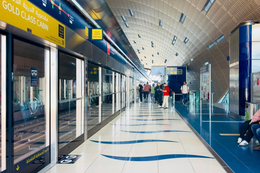 Dubai Metro Station Platform