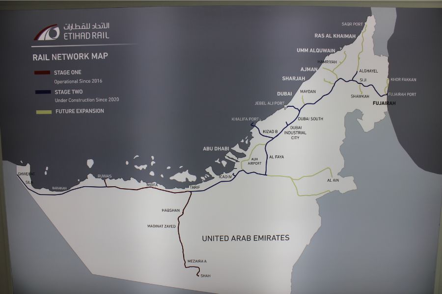 Etihad Rail Map