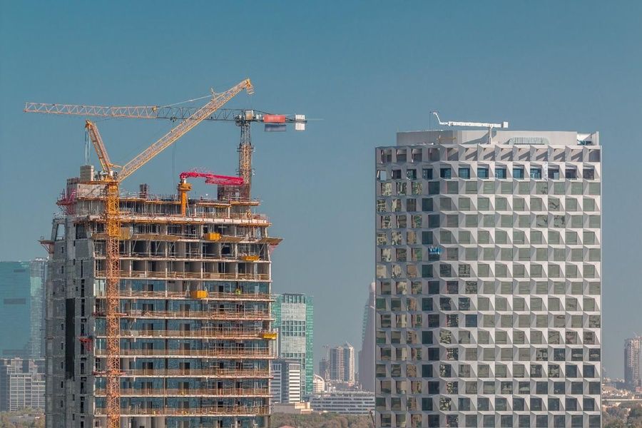 Under construction buildings