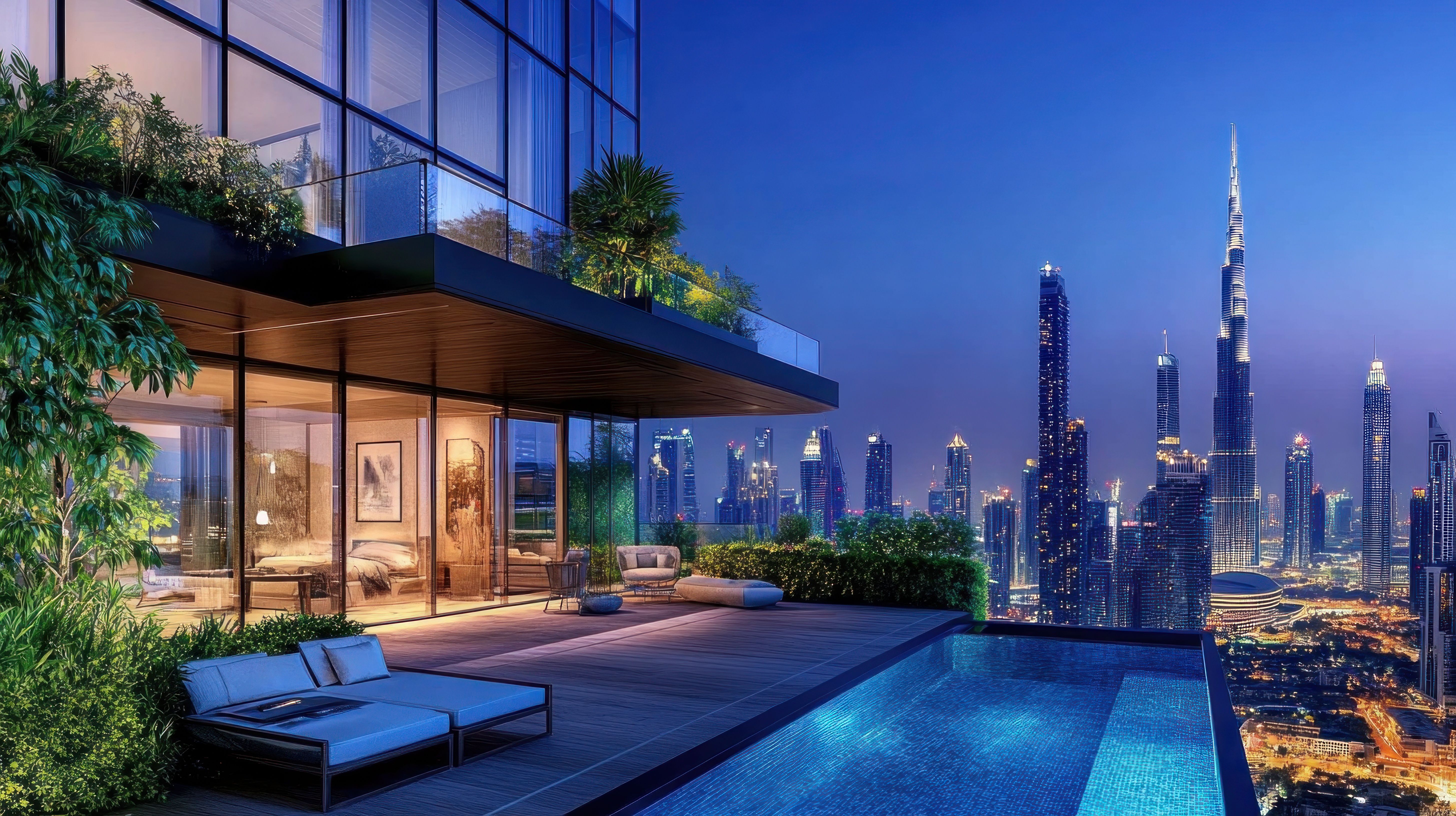 property in dubai with burj khalifa view